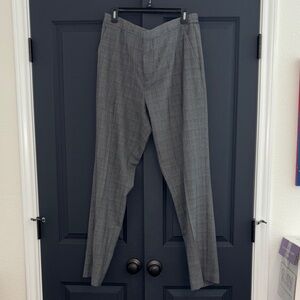 Men’s Perry Ellis Gray Plaid Dress Pants